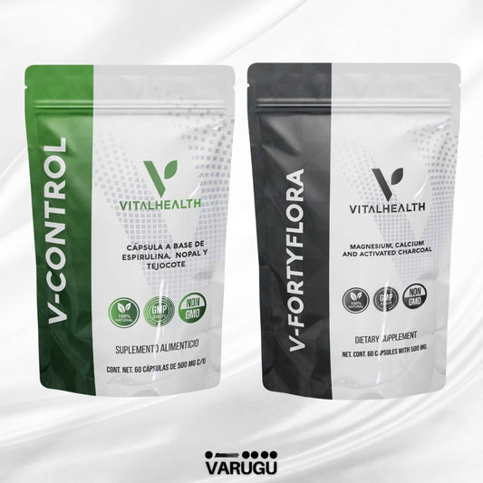 KIT V Control y Fortyflora | Baja de peso y desintoxica - Controla antojos