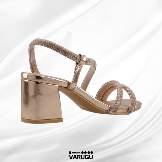 Zapatillas Oro Rosa con brillos