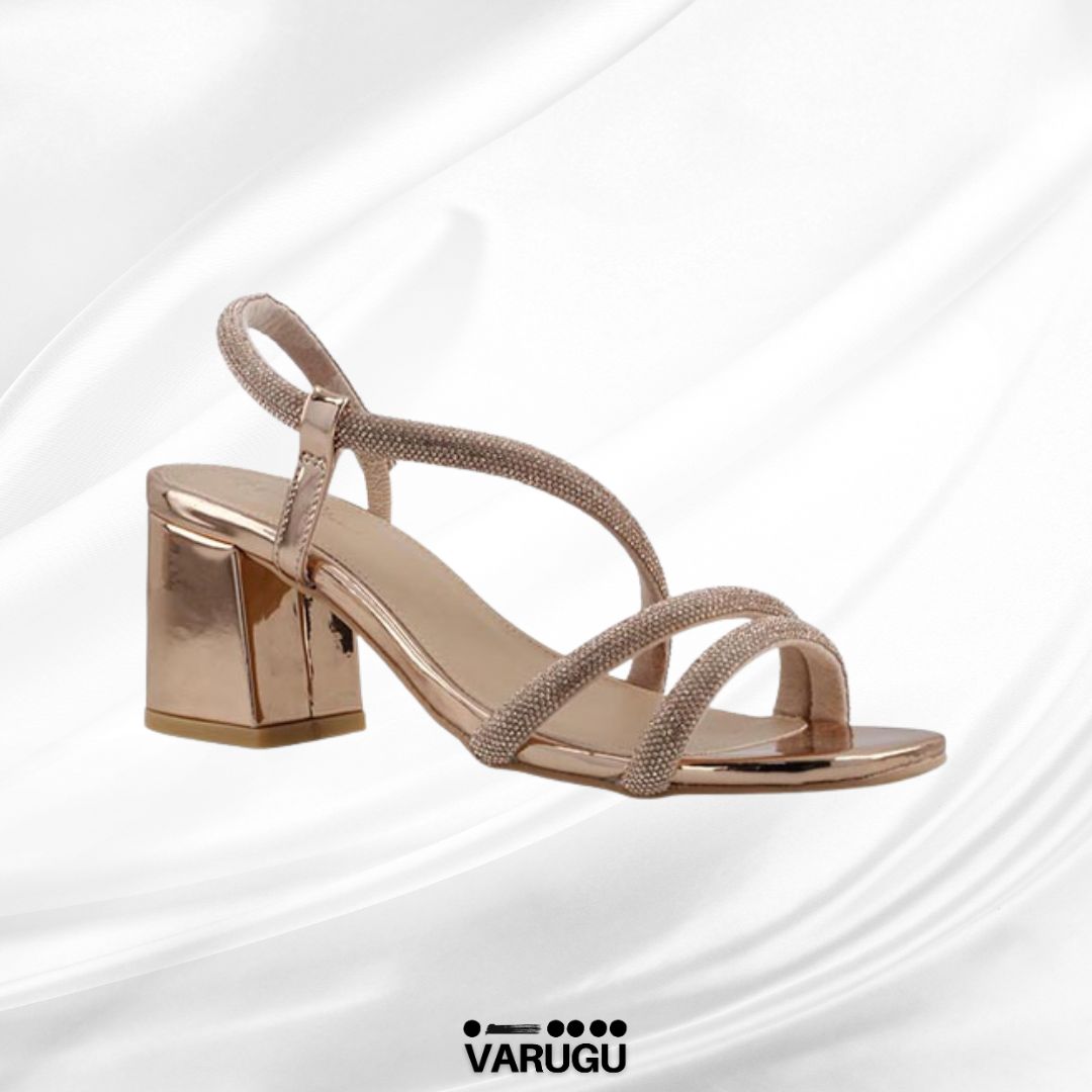 Zapatillas Oro Rosa con brillos