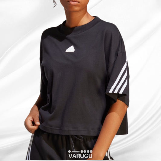Playera deportiva ADIDAS | Ideal para entrenar | Negra con blanco