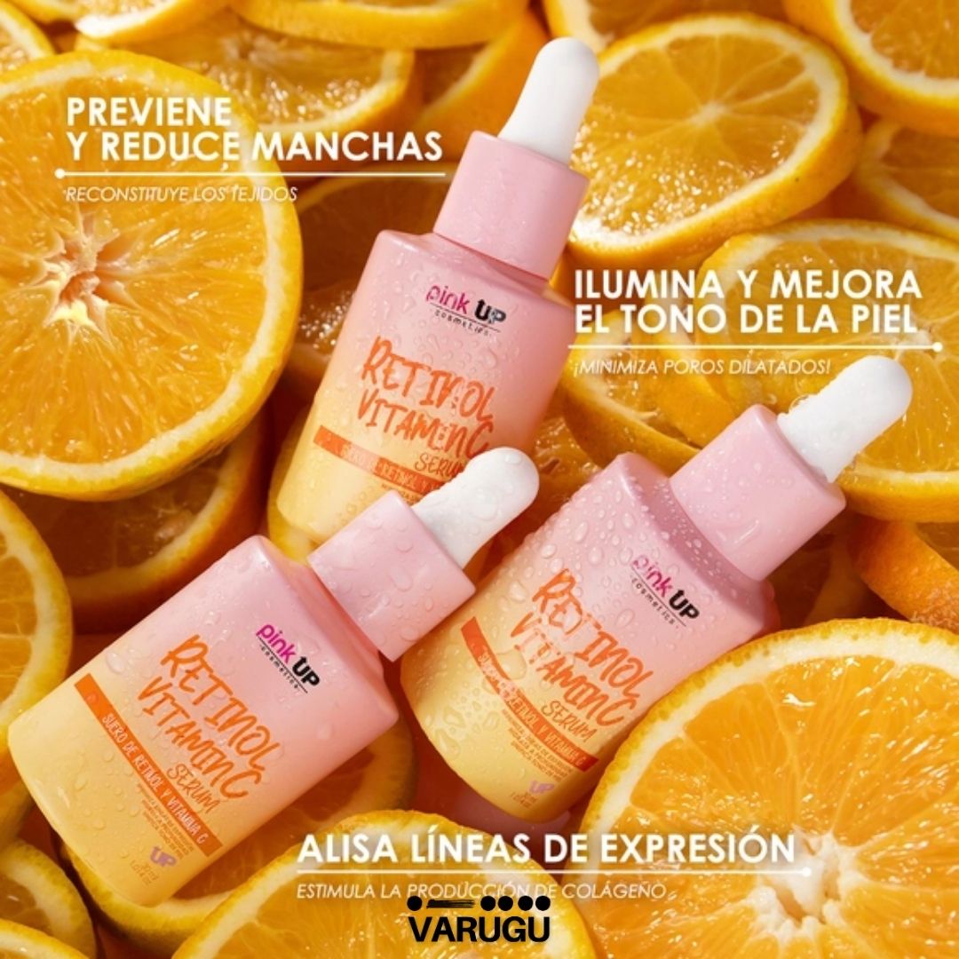Suero de Retinol y Vitamina C - Pink Up