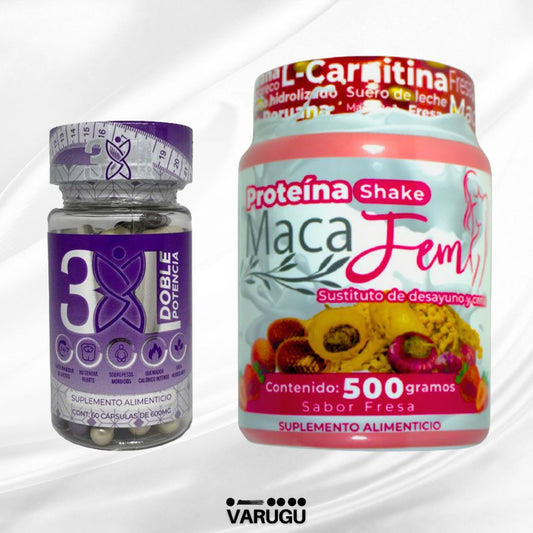 KIT 3XL + Proteína - Adelgaza y moldea figura