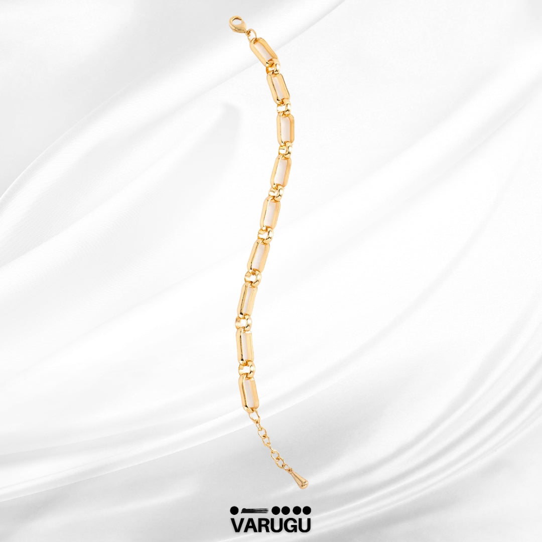 Pulsera de eslabones baño de oro