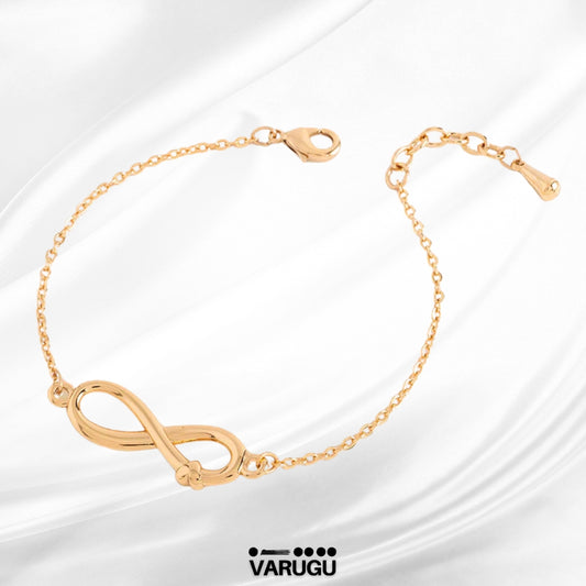 Pulsera infinito baño de oro