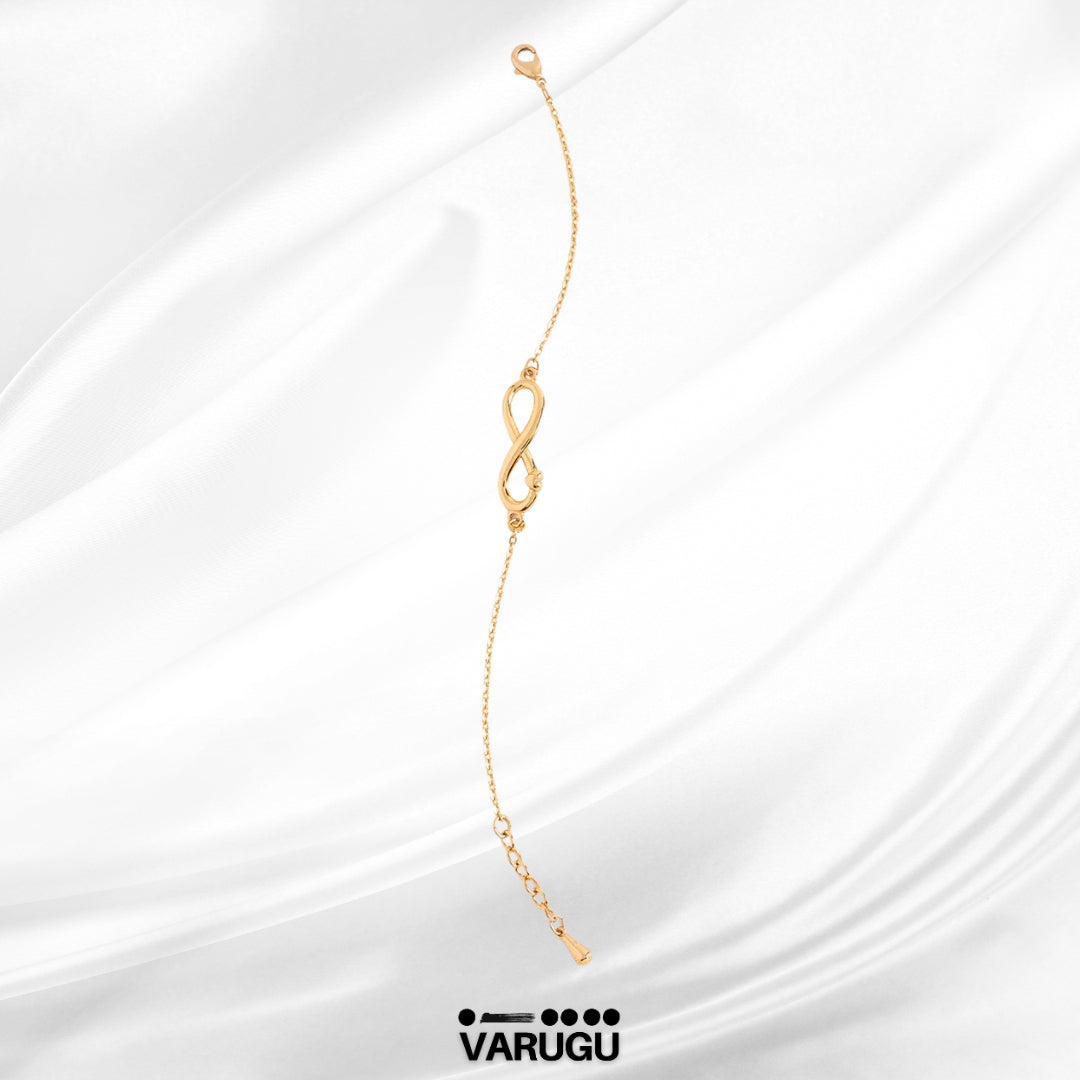 Pulsera infinito baño de oro