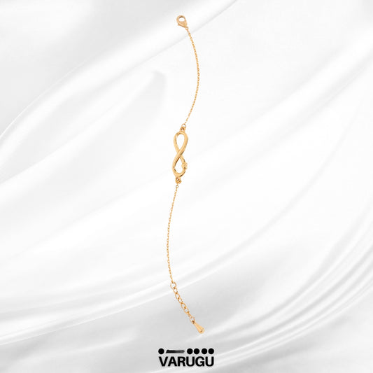 Pulsera infinito baño de oro