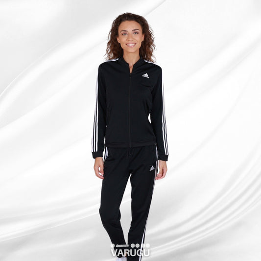 Conjunto Deportivo ADIDAS | Cómodo | Negro con Blanco