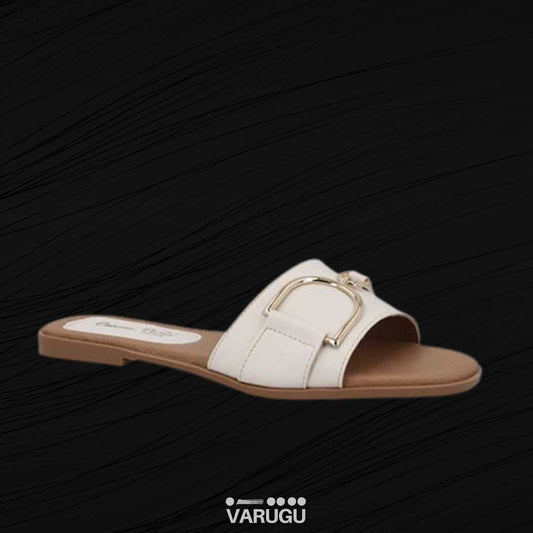 Sandalia de moda para dama con hebilla en D
