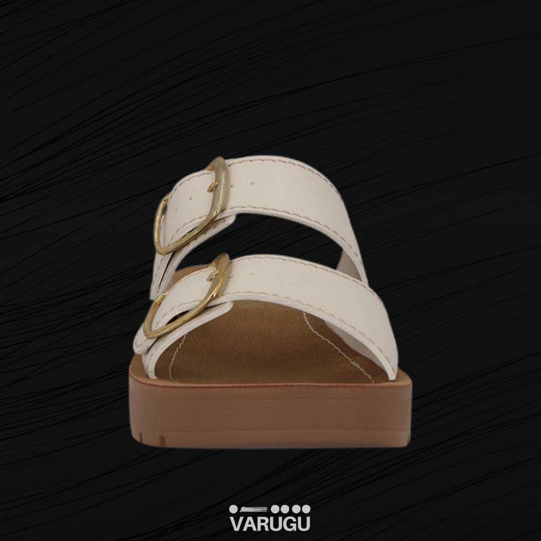 Sandalias color latte casuales para dama