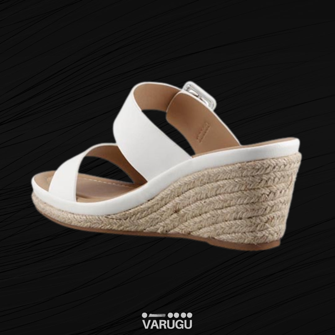 Sandalias blancas con plantilla acolchonada