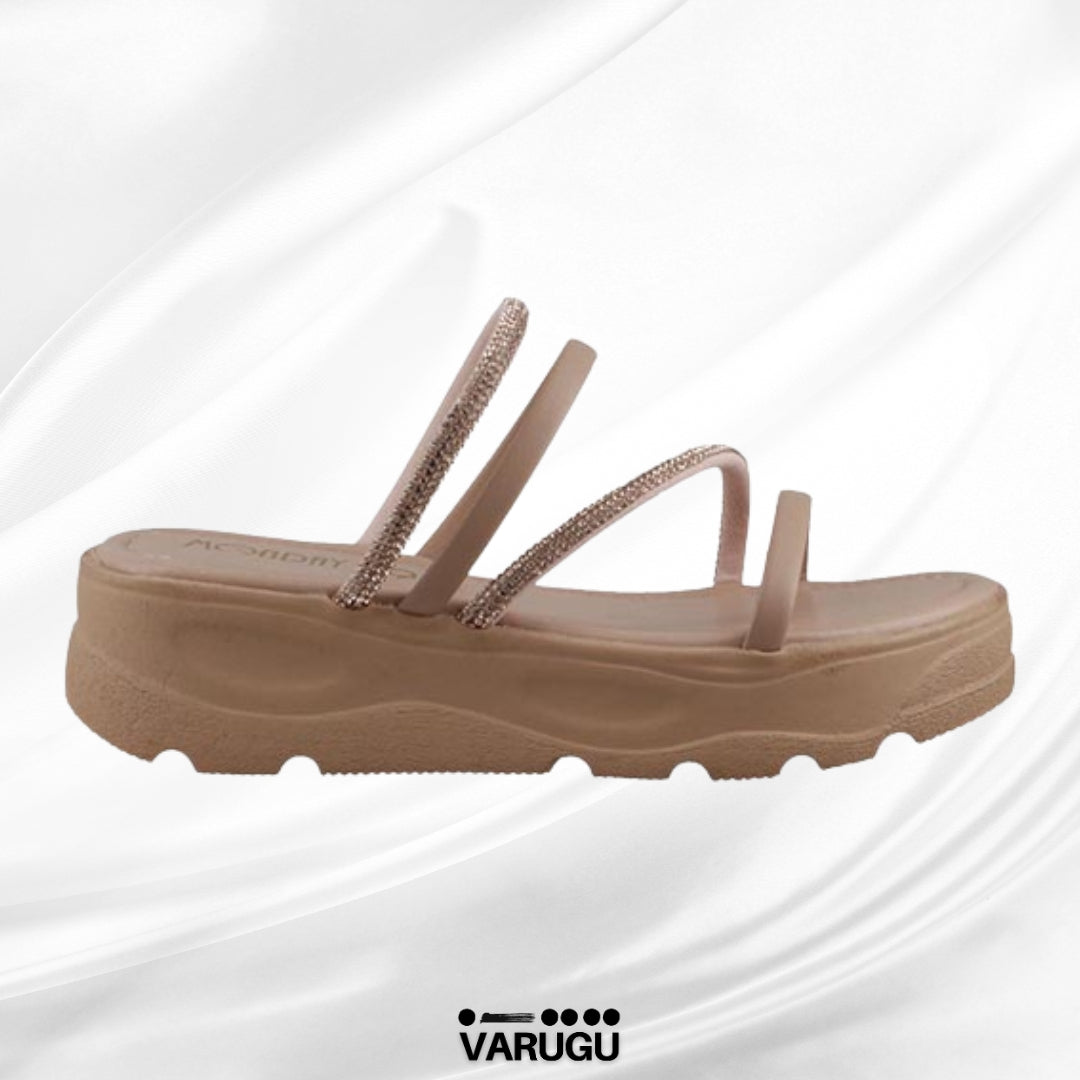Sandalias color maquillaje y suela ranil