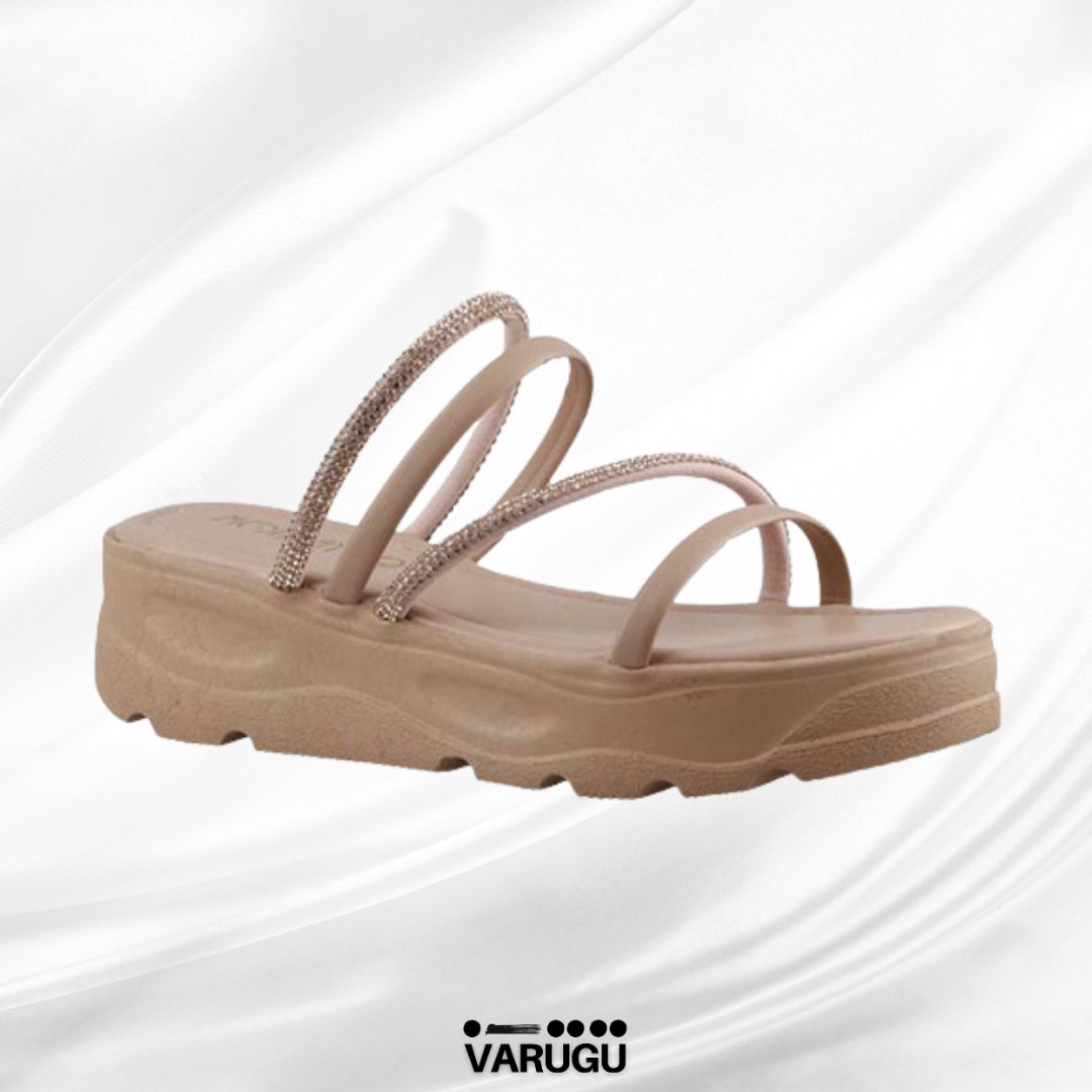 Sandalias color maquillaje y suela ranil