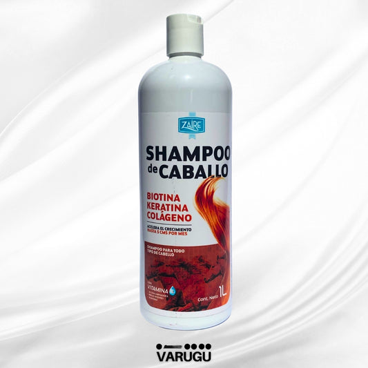 Shampoo de caballo ZAIRE - Keratina, Biotina y Colágeno