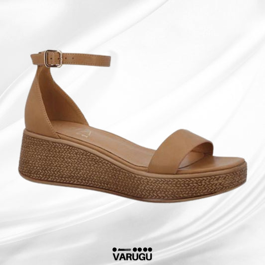 Sandalias color tan con plantilla acolchada
