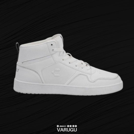 Tenis CHARLY blancos tipo bota para hombre