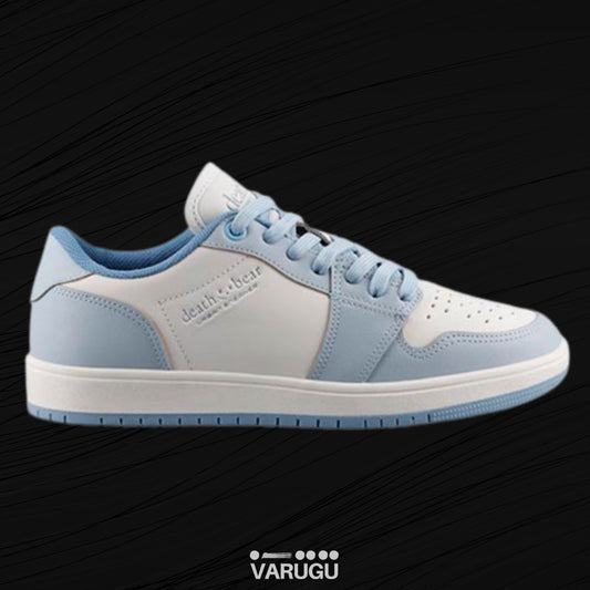 Tenis cómodos blancos con azul para dama
