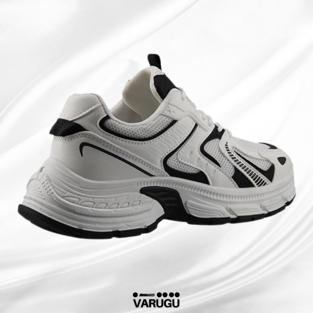 Tenis blancos con negro mujer con altura