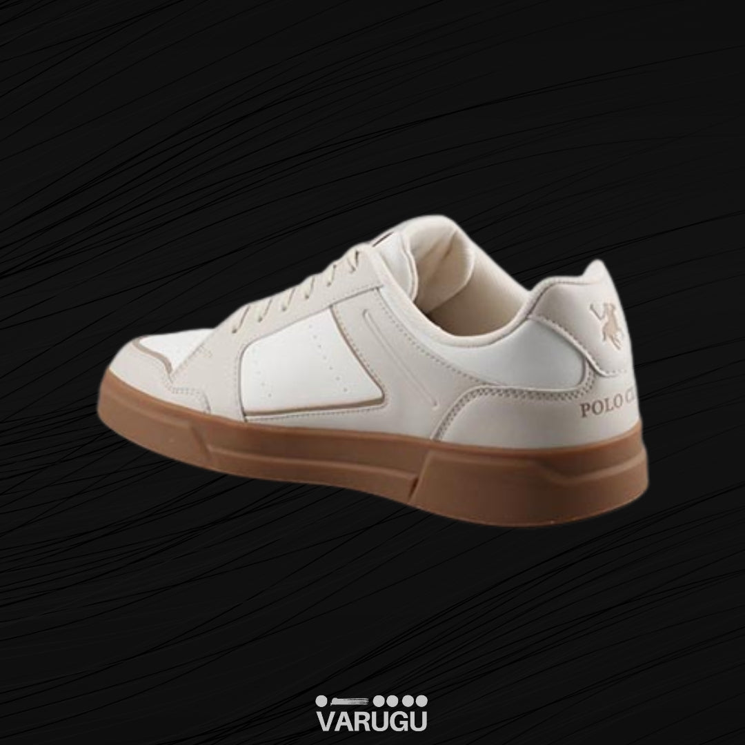Tenis POLO V137 color marfil para caballero