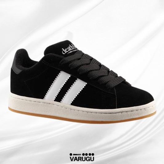 Tenis Death Bear color negro para dama