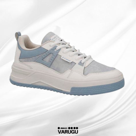 Tenis blancos azul claro mujer