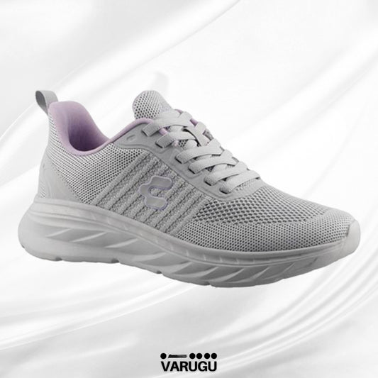 Tenis sport CHARLY gris con lila para dama