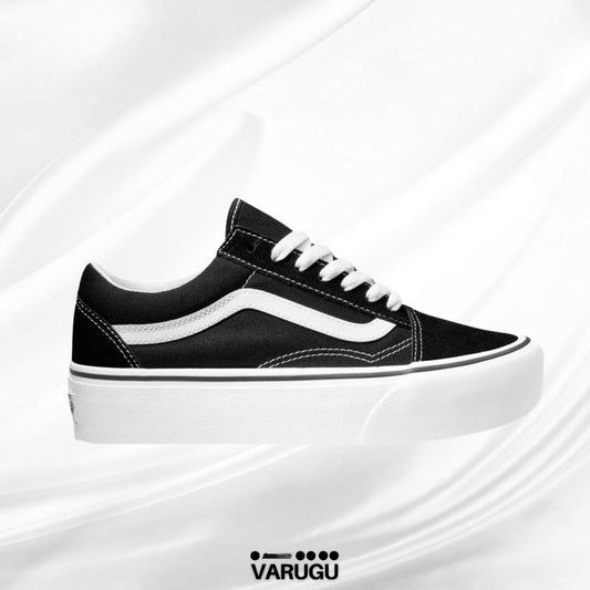 Tenis para mujer VANS de suela alta en color negro