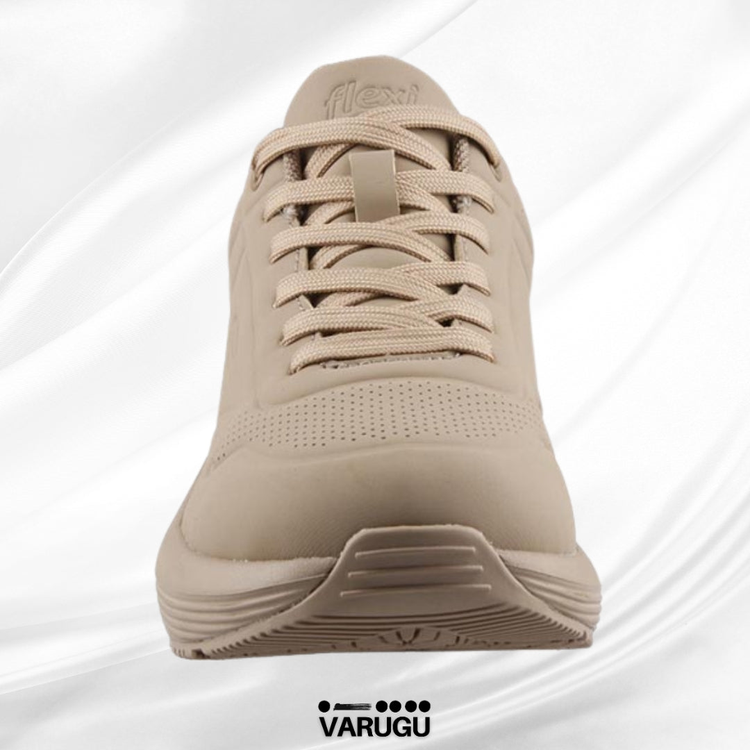 Tenis Flexi taupe para mujer alto impacto