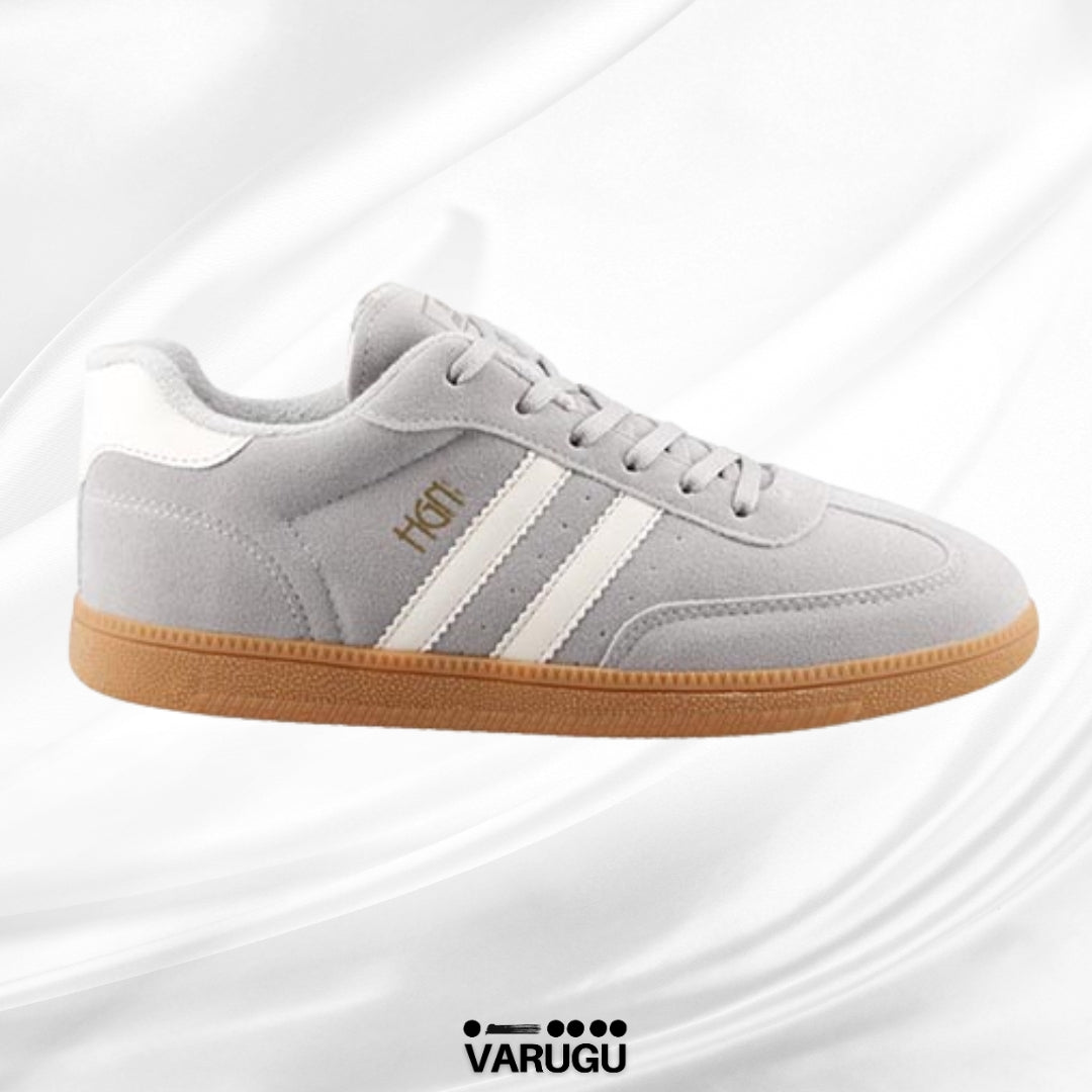 Tenis HGN color gris para dama