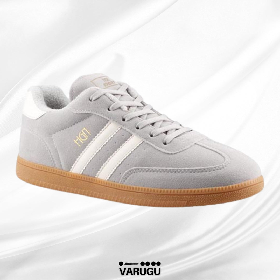 Tenis HGN color gris para dama