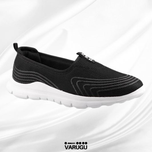Tenis negros HGN modernos para mujer