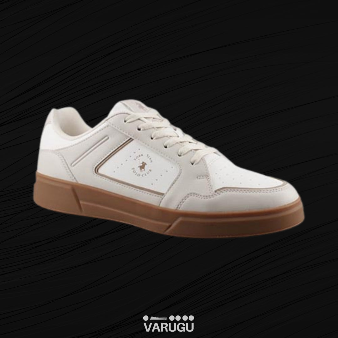 Tenis POLO V137 color marfil para caballero