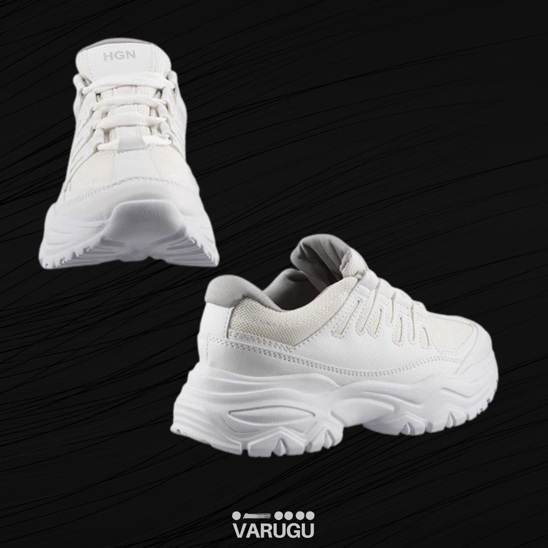Tenis sport HGN blancos para dama