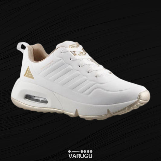Tenis STARS blancos con oro para dama