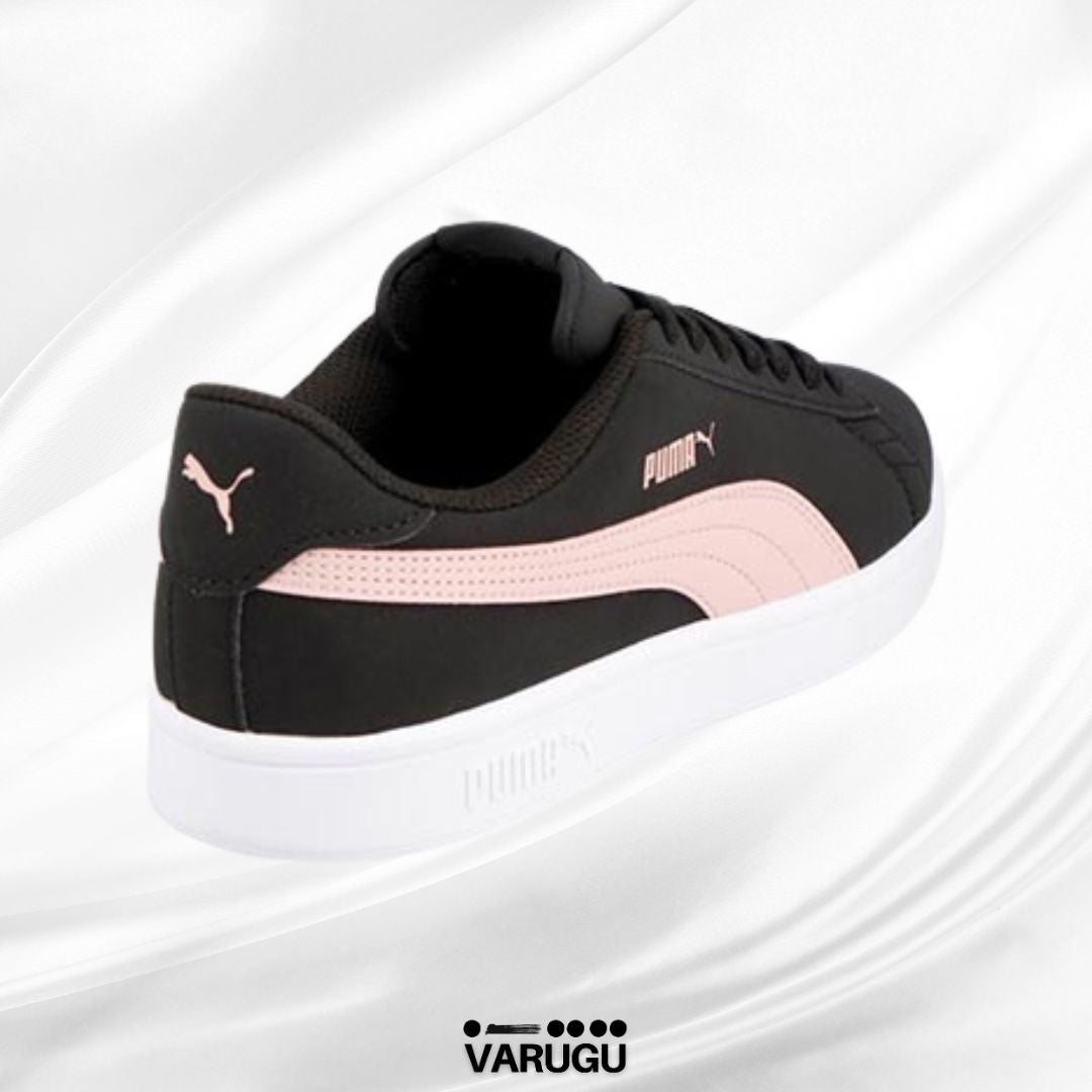 Tenis PUMA negro con rosa mujer