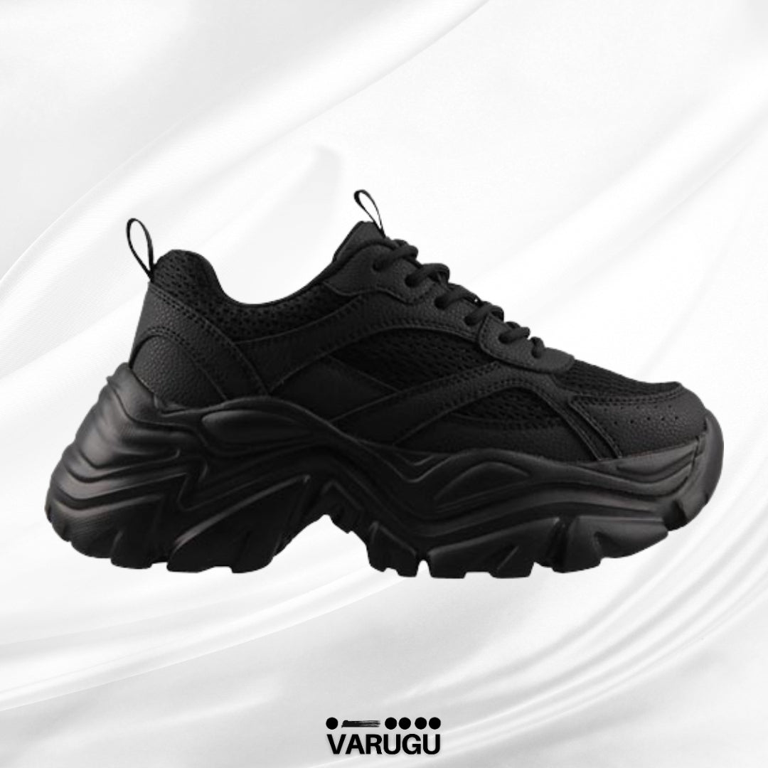 Tenis negros altos de mujer