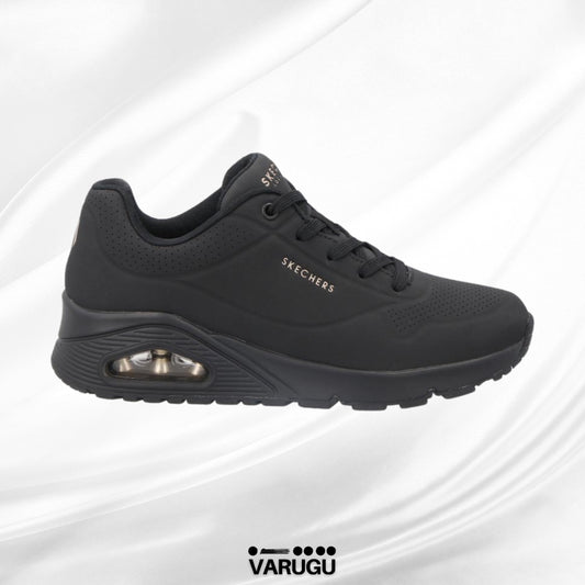 Tenis SKECHERS negros cómodos mujer