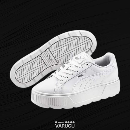 Tenis PUMA para dama en color blanco de suela alta