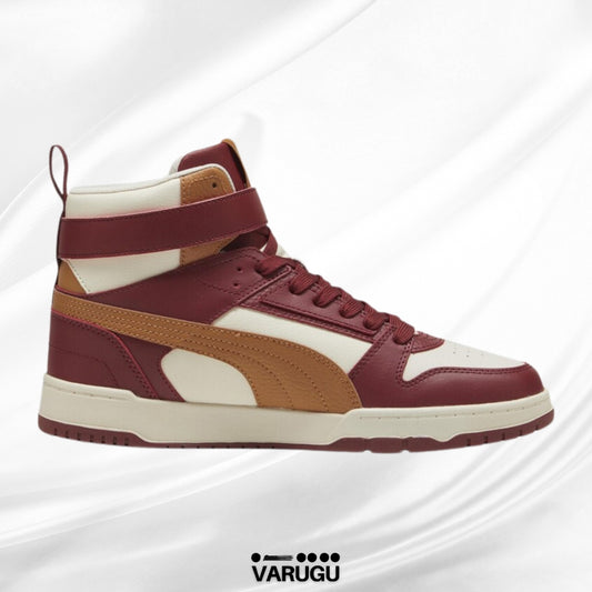 Tenis PUMA rojos con correa adhesiva para hombre