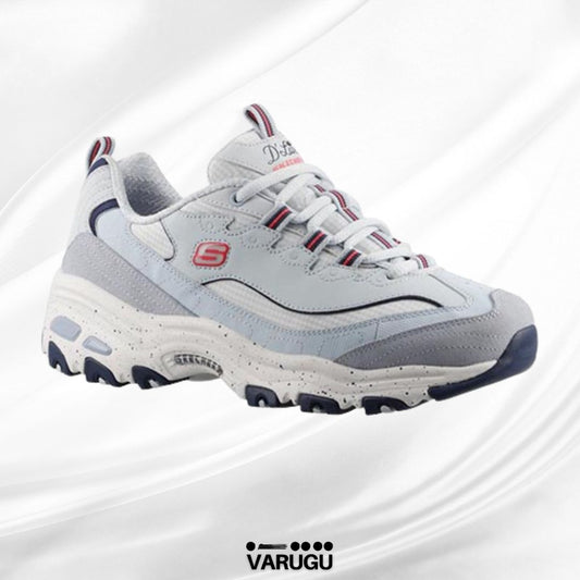 Tenis Skechers azul mujer con plantilla acolchonada