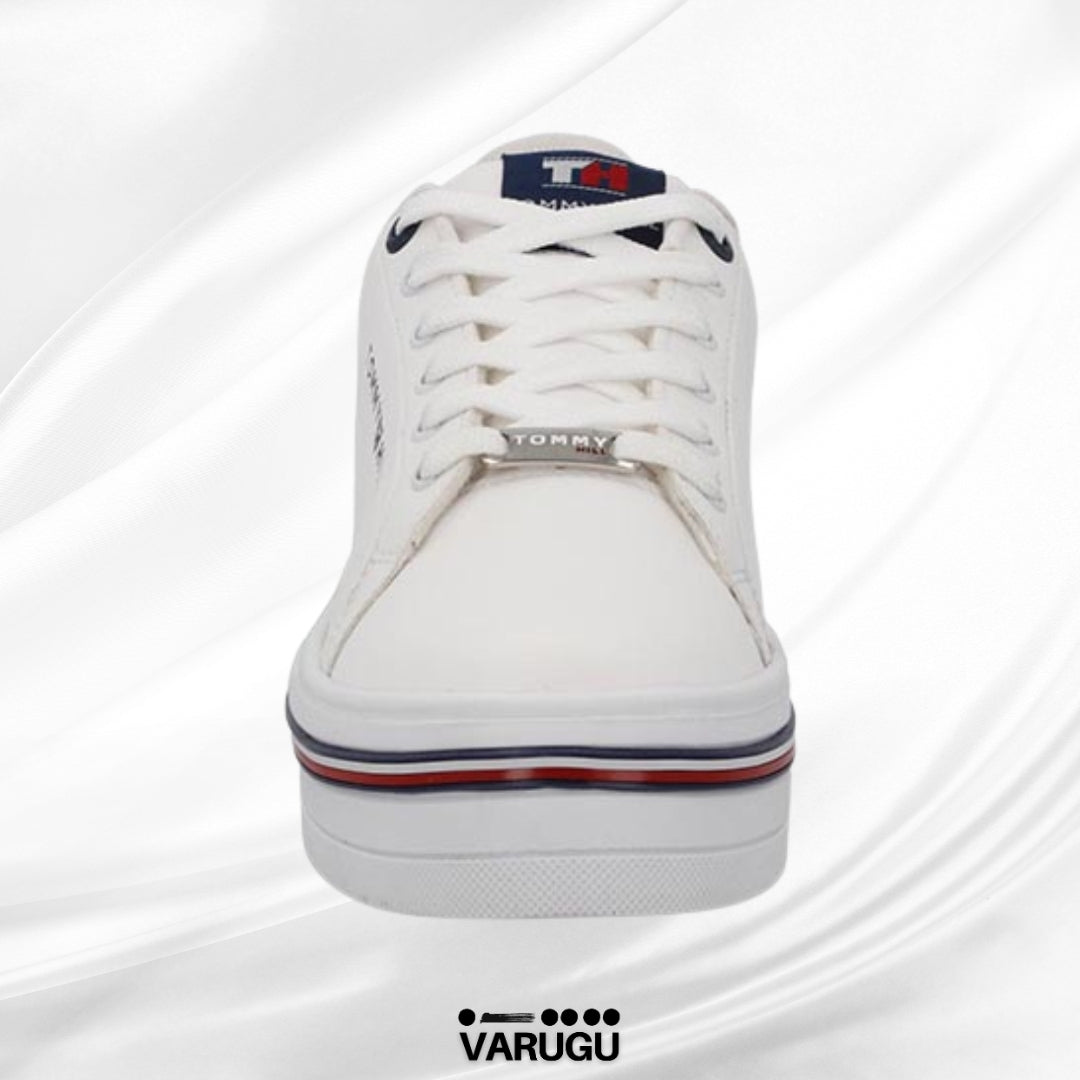 Tenis Tommy Hill rayas blancos mujer