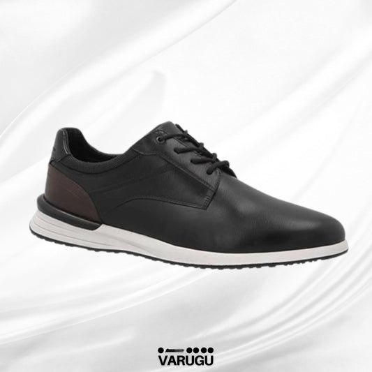 Zapato de vestir cool para hombres negro con blanco