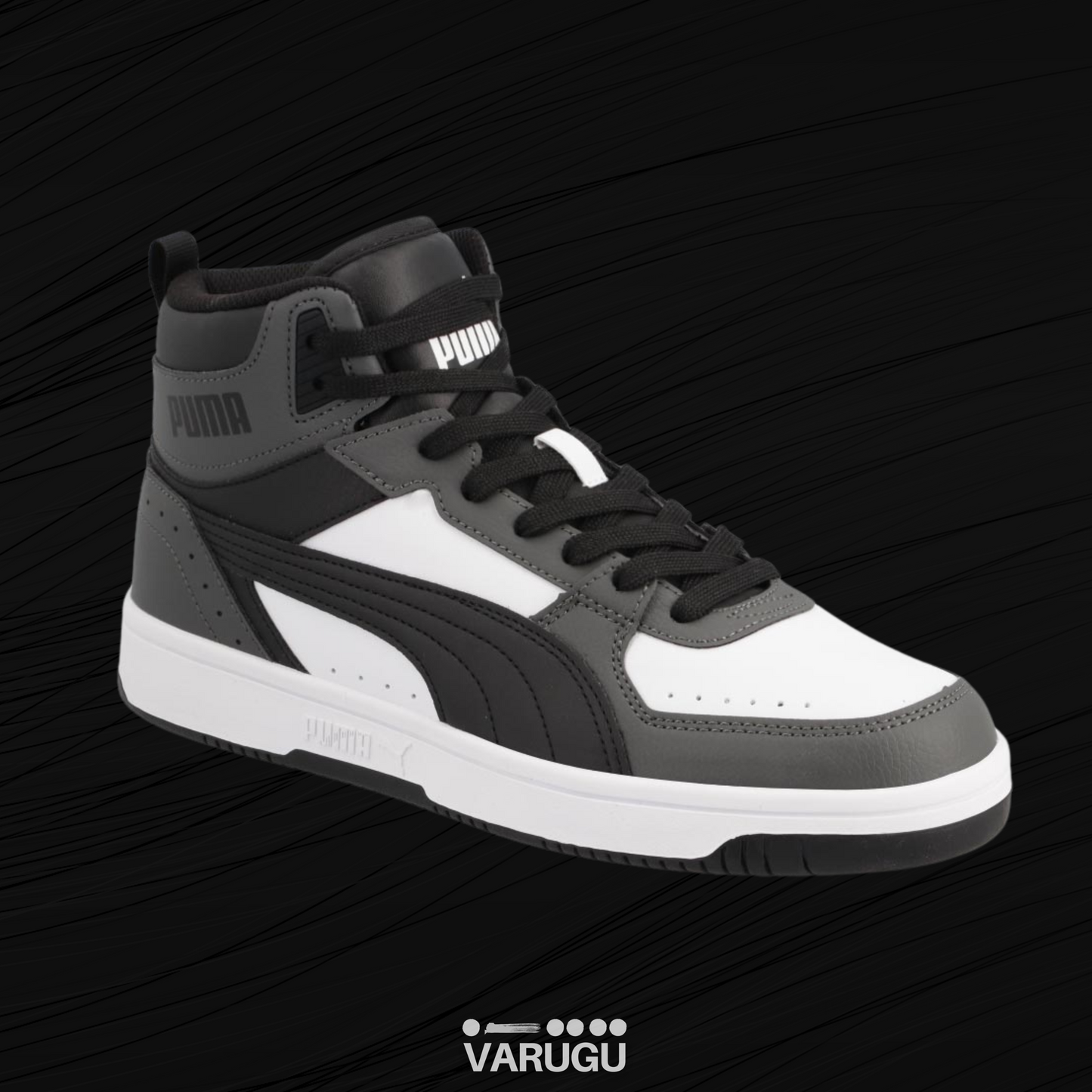 Puma gris cheap con negro
