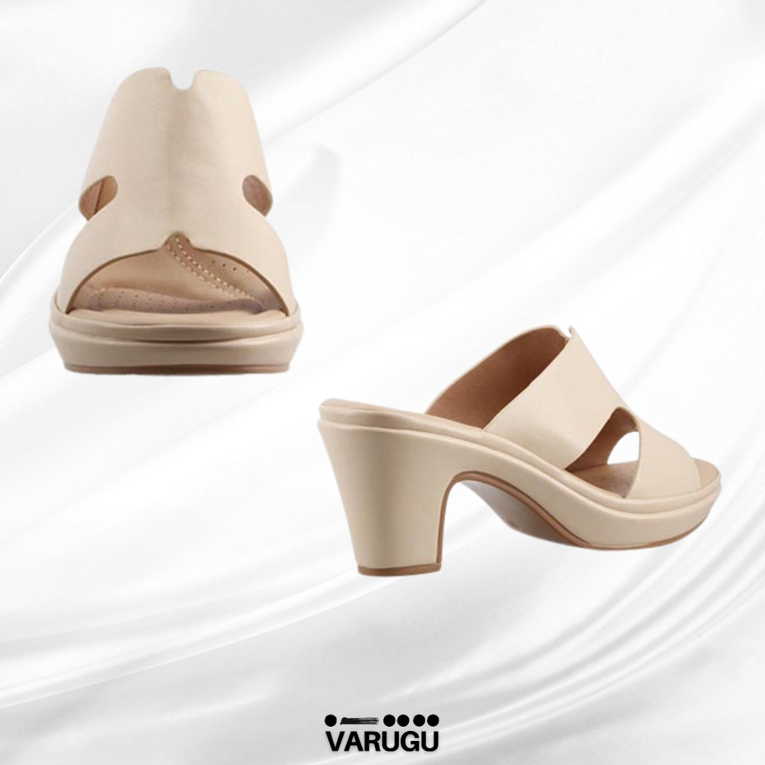 Zapatillas beige abiertas
