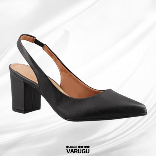 Zapatillas cómodas de tacón grueso