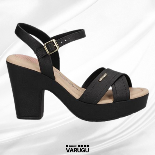 Zapatillas elegantes color negro, ultraconfort