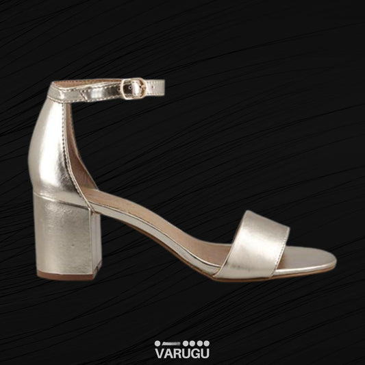Zapatillas oro con cinturón