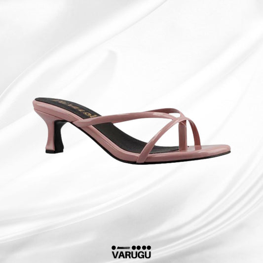 Tacones rosas cómodos tacón bajo