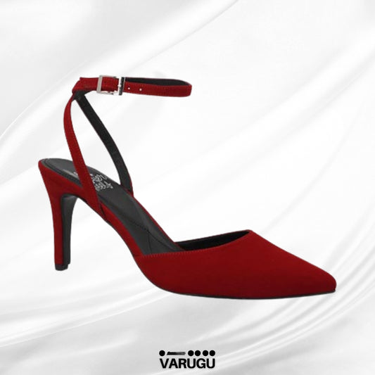 Zapatillas rojas con cinta ajustable