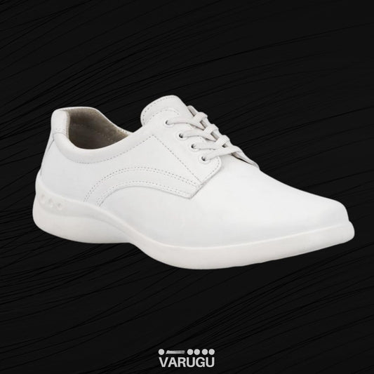 Zapatos Flexi blancos con agujetas para doctora o enfermera